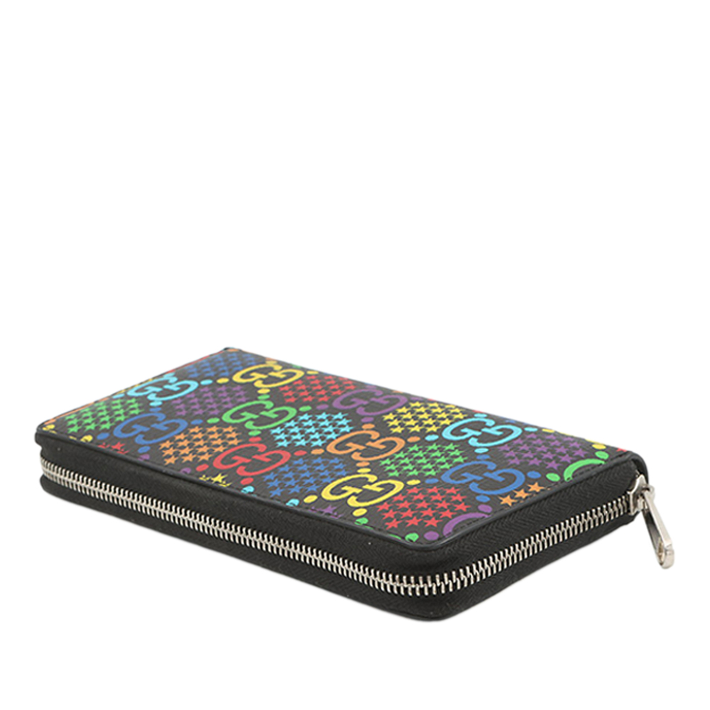 Pre-Loved Gucci GG Supreme Psychedelic Zip Around Wallet - Picture 3 of 12